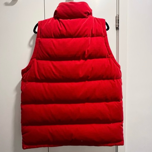 adidas Adicolor Heritage Red Velvet Puffer Vest (L) - Picture 5 of 7
